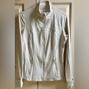 LN!!🍒LULULEMON sz 12 DEFINE Jacket BONE Cream Off-White Full-Length *NULU